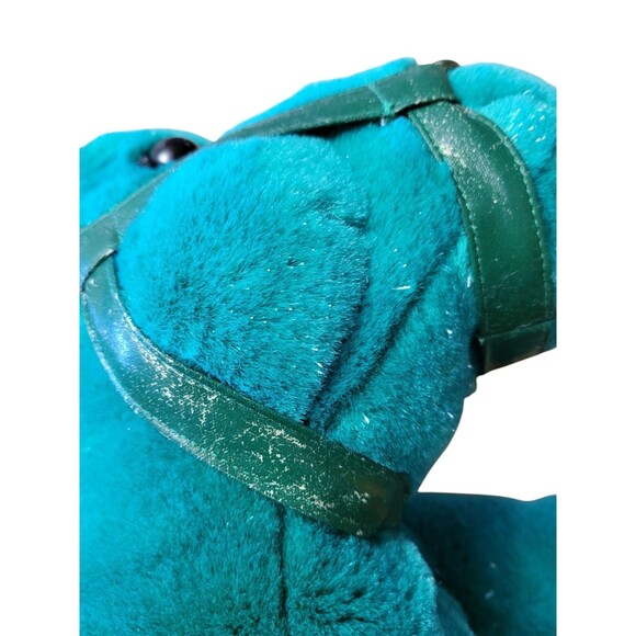 Vintage Commonwealth Emerald Green Plush Horse 18" Animal Alley With Tag 2000 - Picture 8 of 10